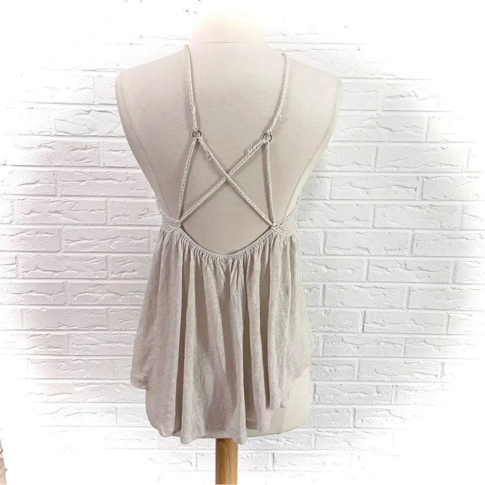 Free People Road Trip Knit Boho Tank Size Small